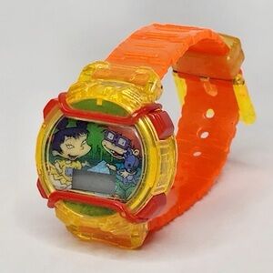 Y2k Rugrats Chatback Digital Watch Chuckie And Kimi 2000 Burger
